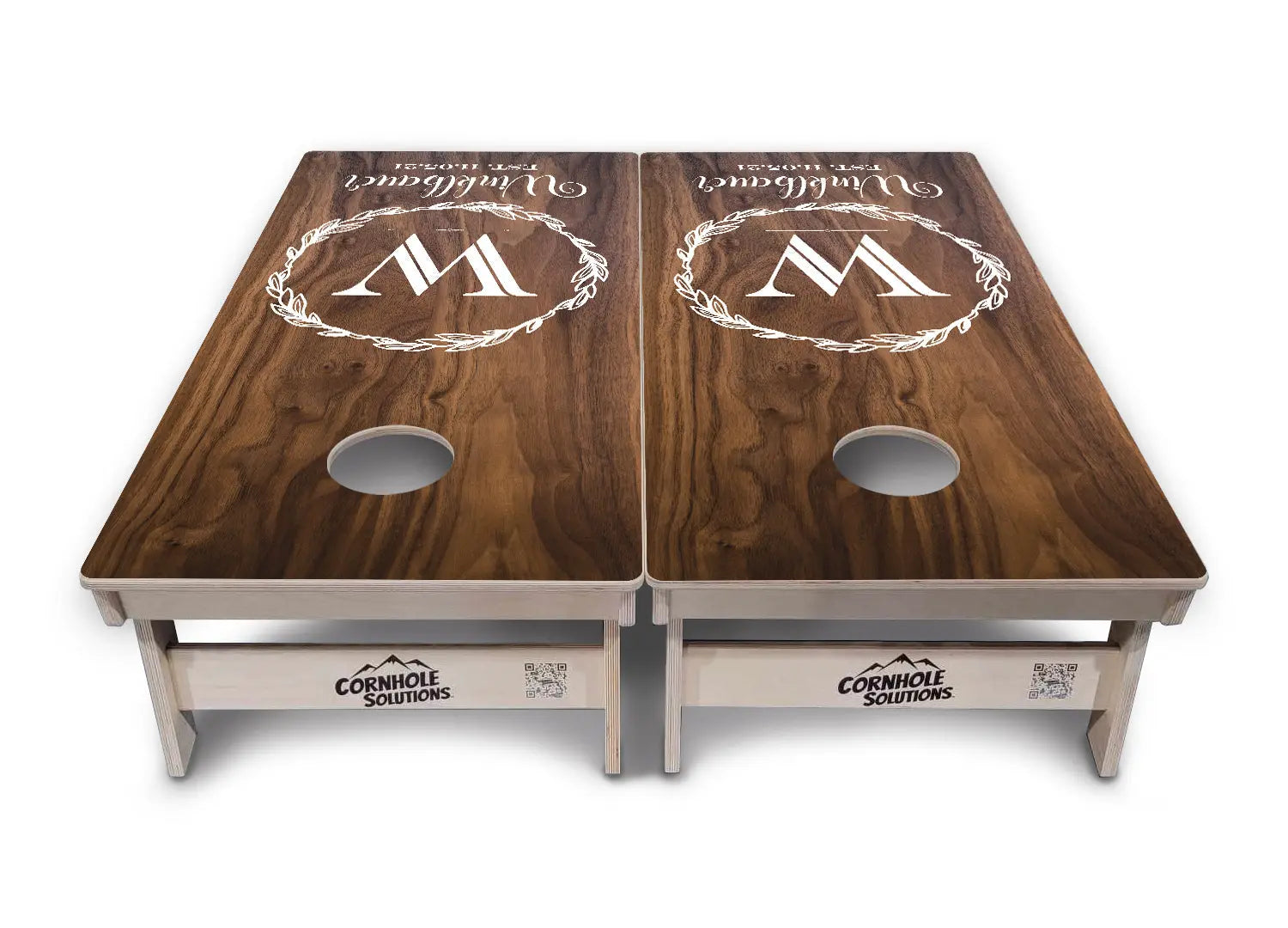 Wreath Design Cornhole Boards - Professional Tournament Series by Cornhole Solutions, Southern home decor detail photo 2