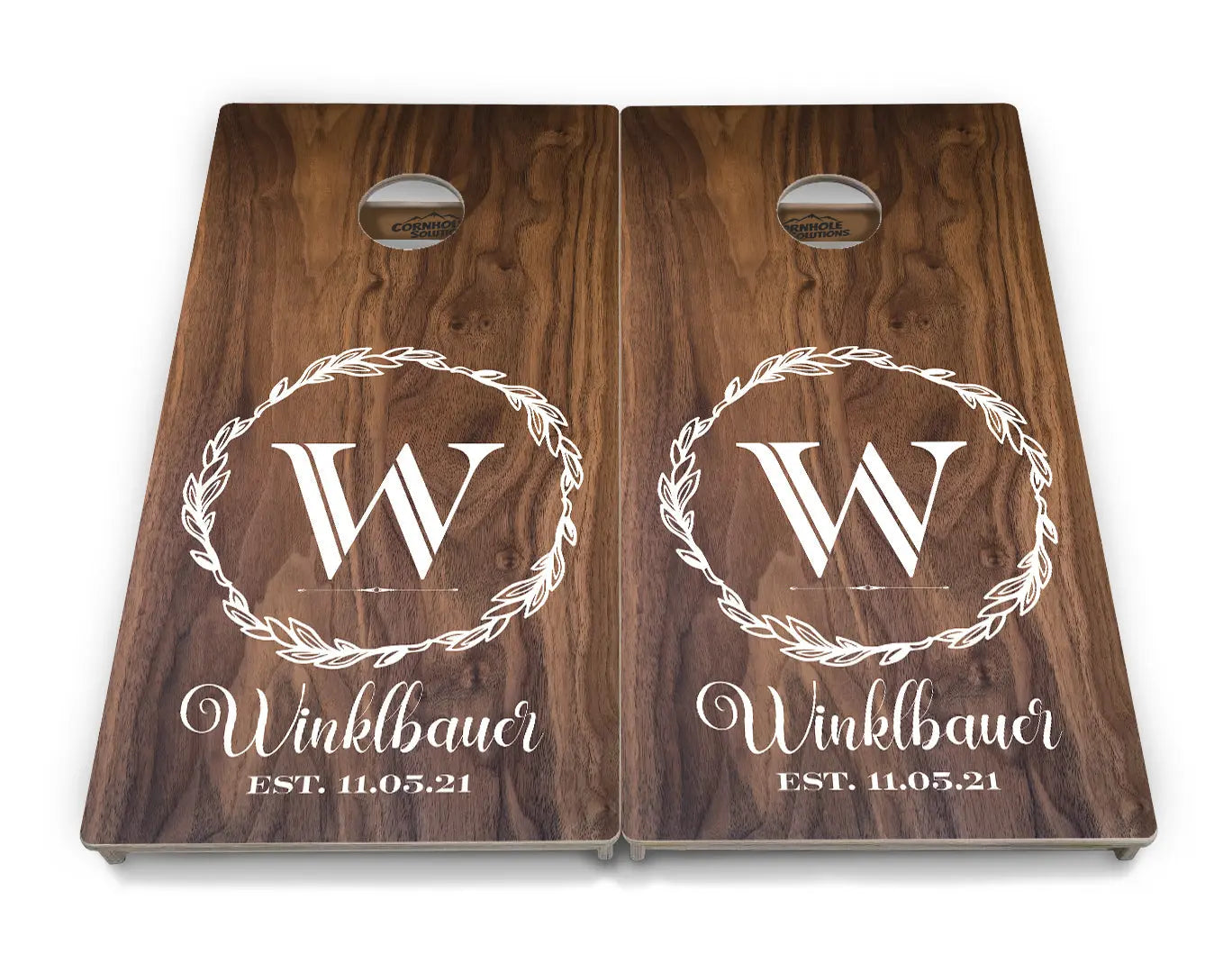 Wreath Design Cornhole Boards - Professional Tournament Series by Cornhole Solutions, Southern home decor detail photo 4