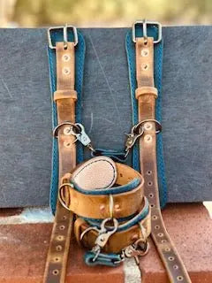 Wrist & Ankle restraints by Kw Leatherworks, handmade leather goods detail photo 2