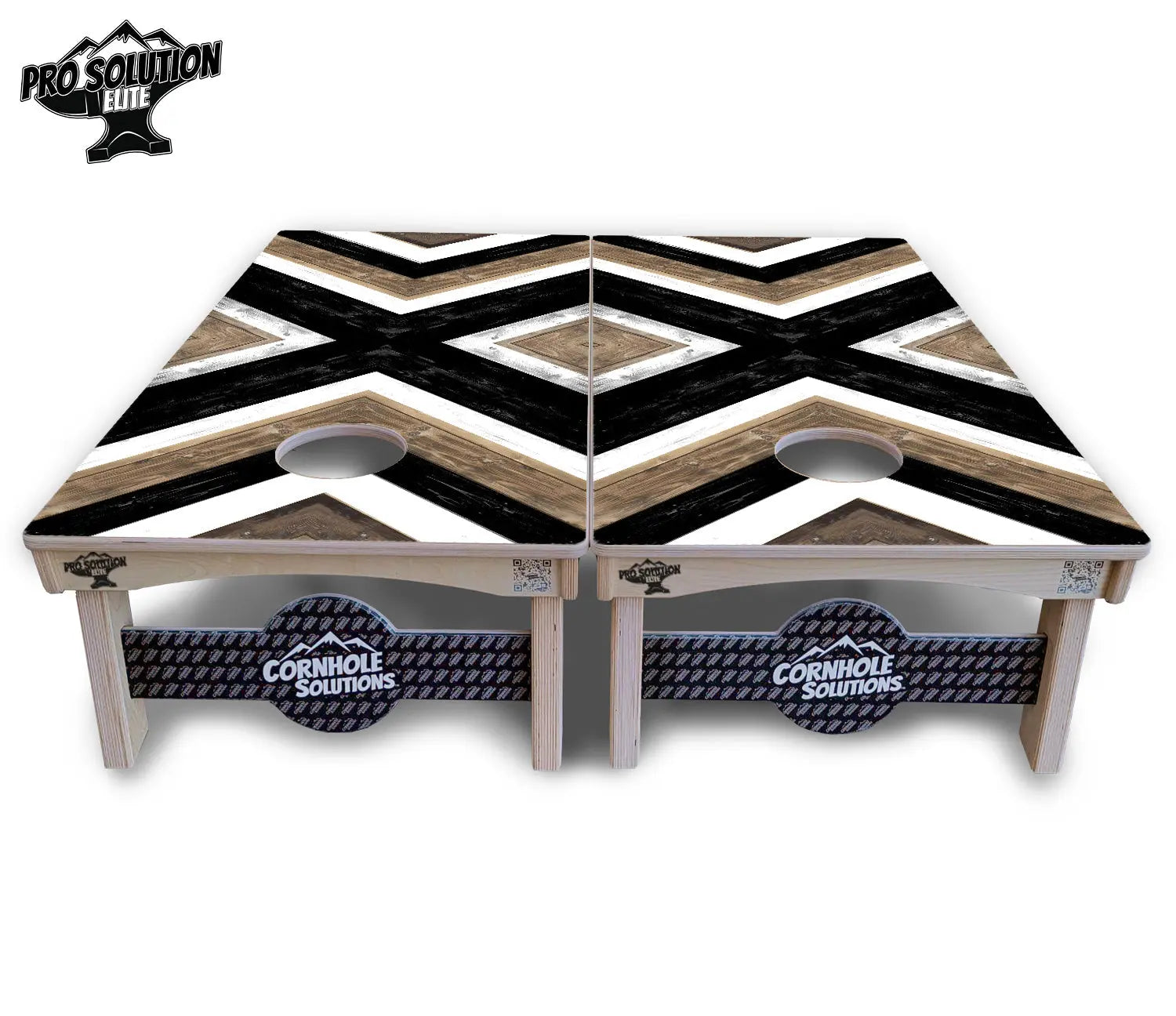 X Pattern Cornhole Boards - Pro Solution Elite Series by Cornhole Solutions, custom cornhole board detail photo 3