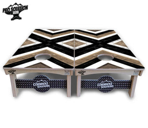 X Pattern Cornhole Boards - Pro Solution Elite Series by Cornhole Solutions, custom cornhole board detail photo 3