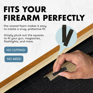 Wolf Wall Art Gun Concealment Furniture - Handcrafted Wooden Gun Cabinets - Gun Shelf Hidden Storage for Rifles, Shotguns, & Handguns - Quick Access H by Bellewood Designs