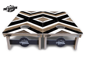 X Pattern Cornhole Boards - Pro Solution Lite Series