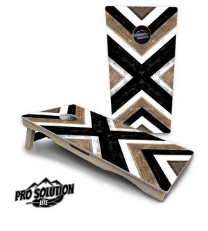 X Pattern Cornhole Boards - Pro Solution Lite Series by Cornhole Solutions, custom cornhole board detail photo 4