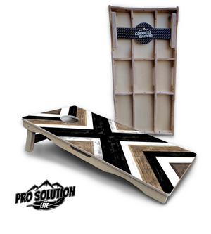 X Pattern Cornhole Boards - Pro Solution Lite Series by Cornhole Solutions, custom cornhole board main product photo