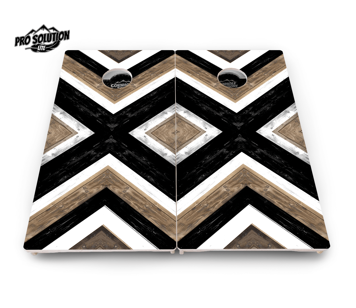 X Pattern Cornhole Boards - Pro Solution Lite Series