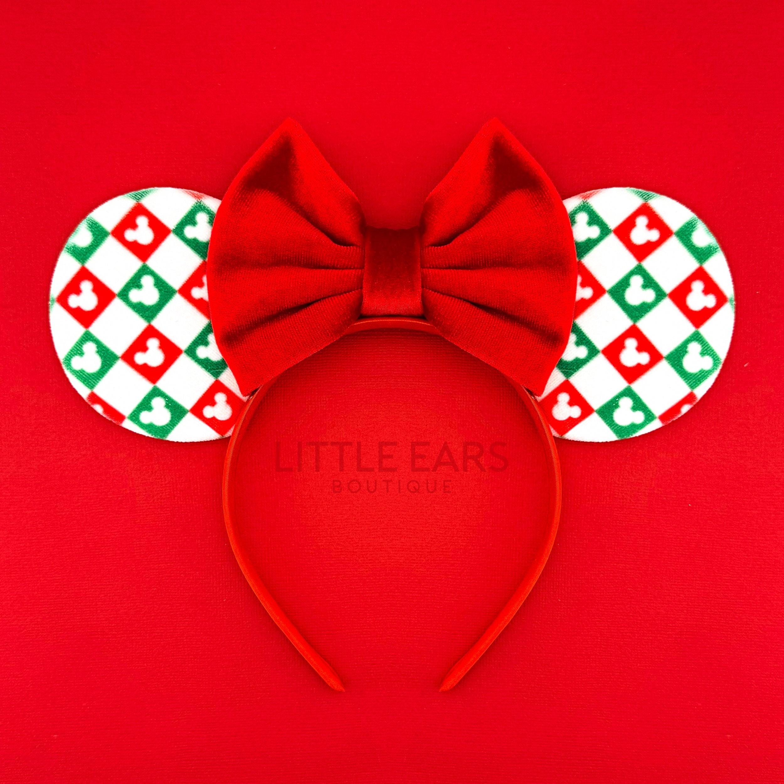 Christmas Pattern Ears by Little Ears Boutique, headbands main product photo