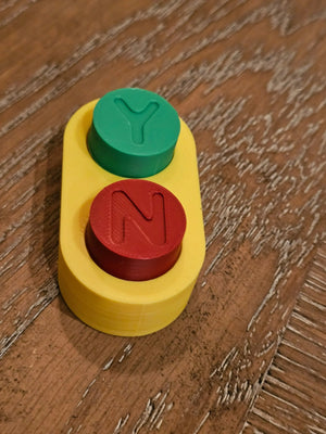 Yes/No Clicker Fidget Toy – Bluey-Inspired Interactive Decision Maker | ADHD & Autism Friendly by The Tween Space, 3D printed gift detail photo 2