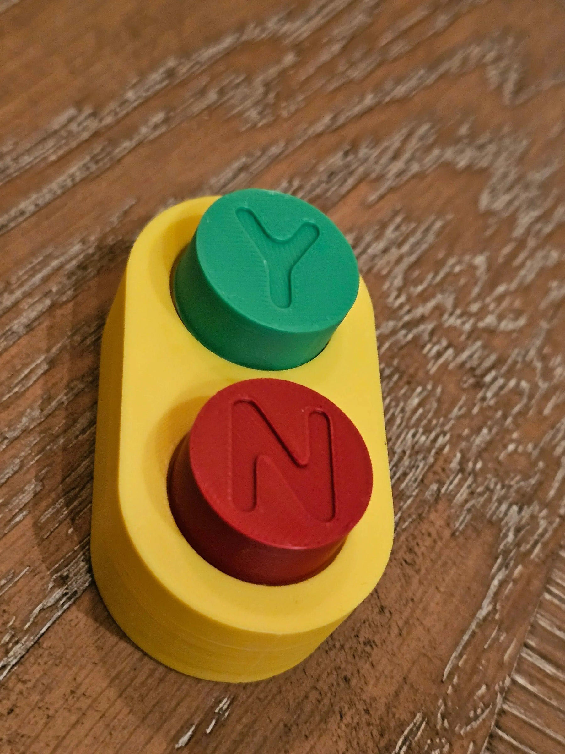 Yes/No Clicker Fidget Toy – Bluey-Inspired Interactive Decision Maker | ADHD & Autism Friendly by The Tween Space, 3D printed gift detail photo 3
