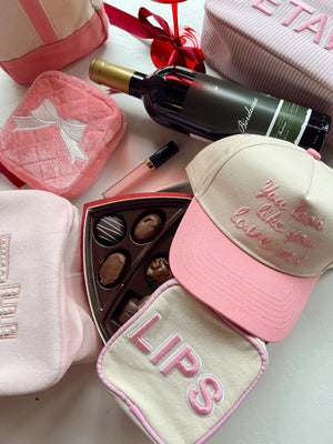 You Look Like You Love Me - Pink Vintage Trucker Hat by KenzKustomz, Southern lifestyle apparel detail photo 4