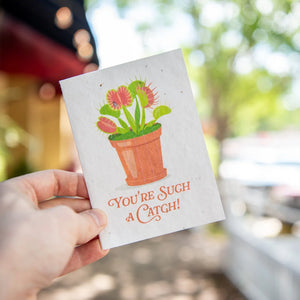 You're Such a Catch - Plantable Seed Card by Still Magnolia, paper gift detail photo 2