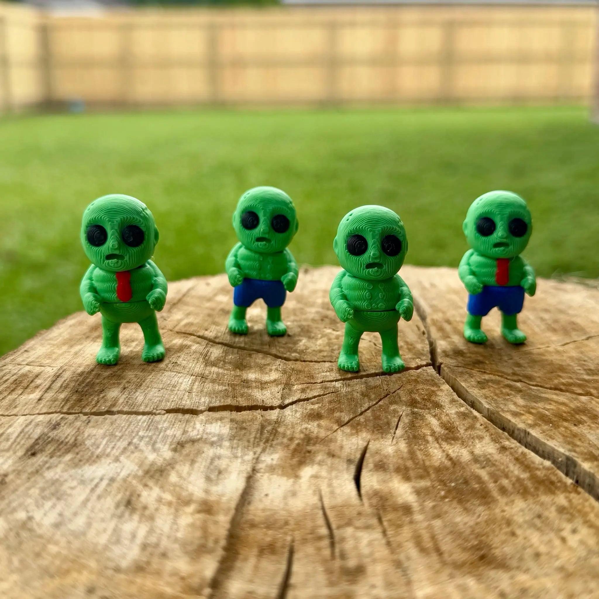 Zombie Mini Fidget Toy Bundle | Spooky 3D Printed Toys by Mushroom Lady Co, paper gift main product photo