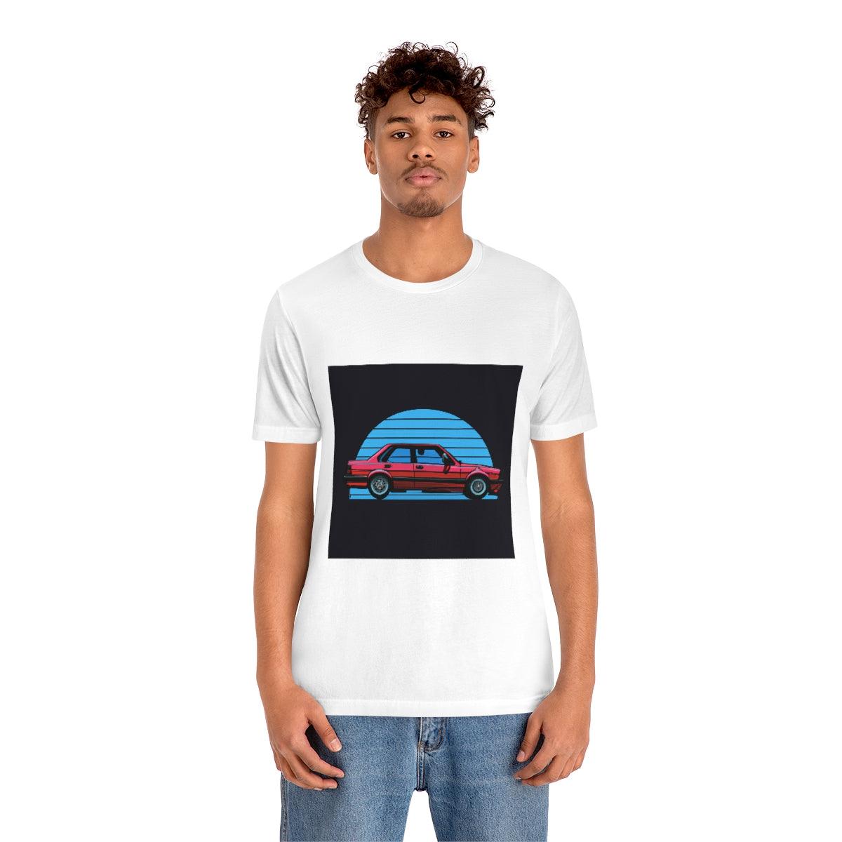 vintage style e30 4 door tshirt