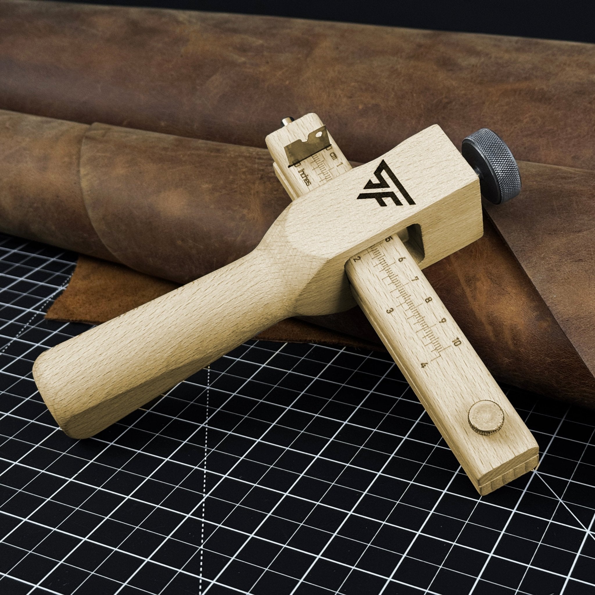 Adjustable Leather Strap & Belt Cutter by Sharky Forged Steel Tools