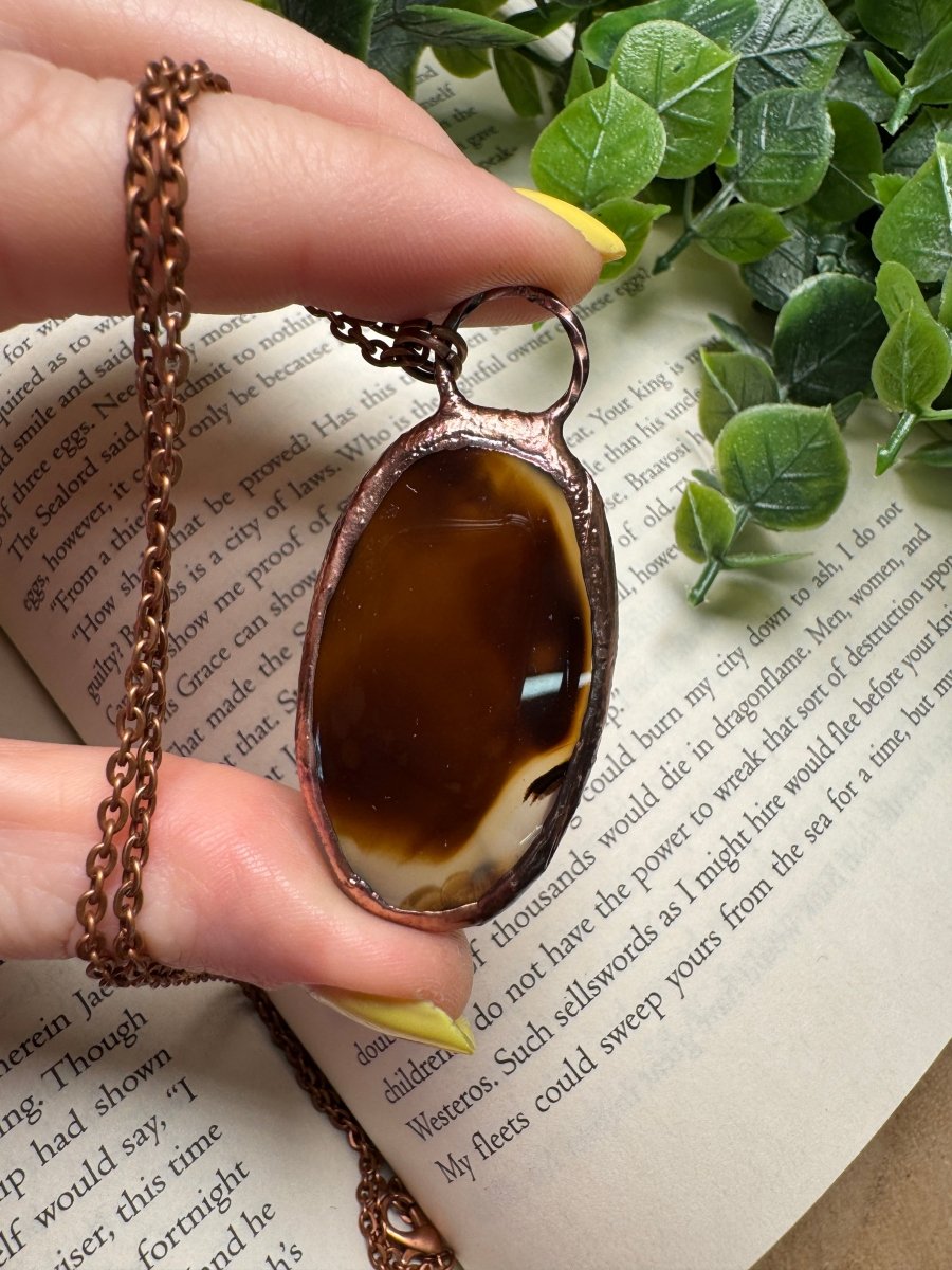 Agate Necklace by Copper Ashes