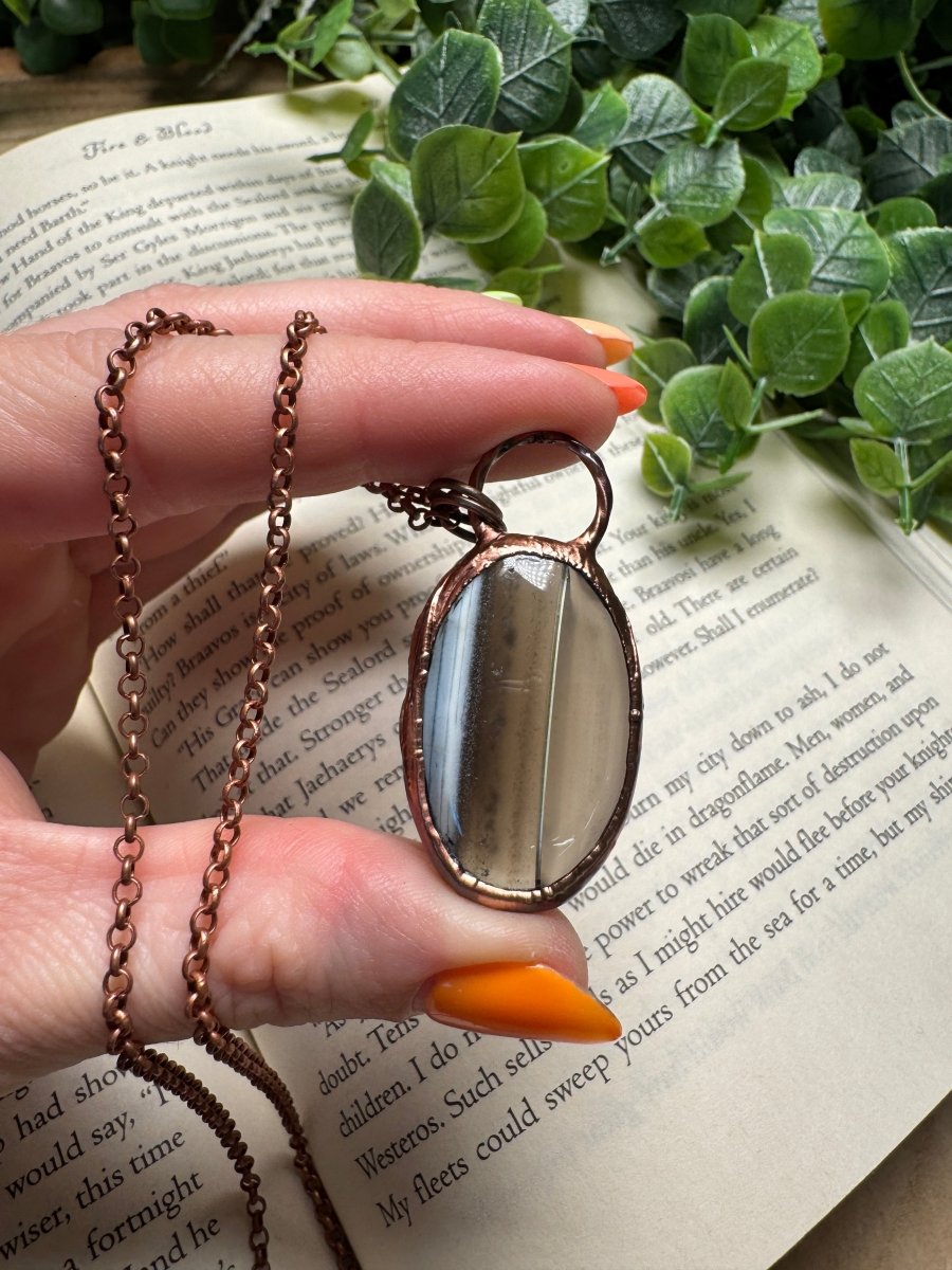Agate Necklace by Copper Ashes