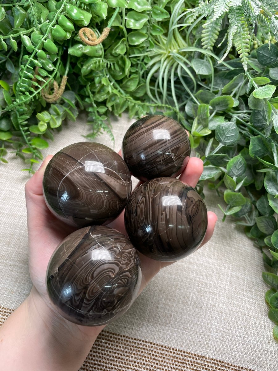 Agate Sphere by Copper Ashes