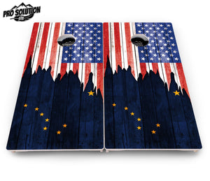 State Flag Designs Alabama to Georgia Cornhole Boards - Pro Solution Lite Series