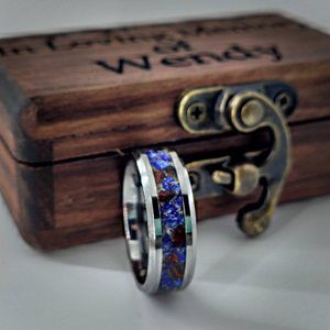 The Celebration of Life Memorial Ring by Cotton Street Art Company, handmade jewelry detail photo 4