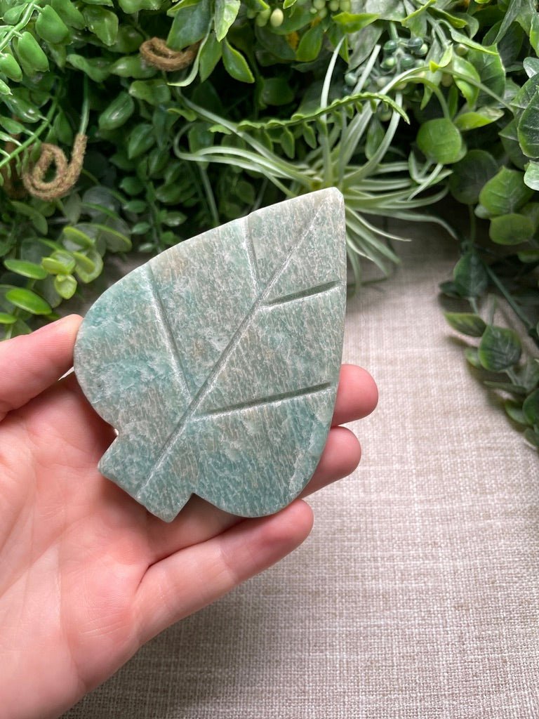 Amazonite Leaf detail view by Copper Ashes