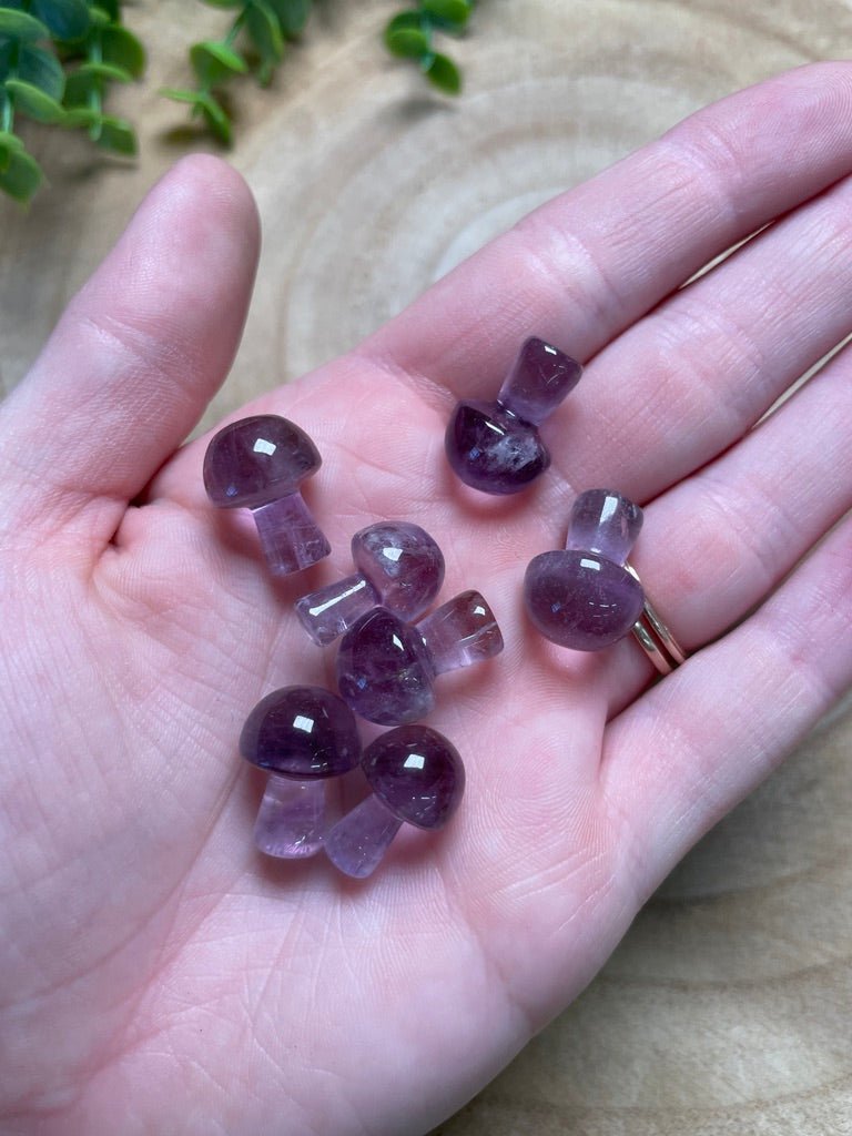 Amethyst Mushroom detail view by Copper Ashes