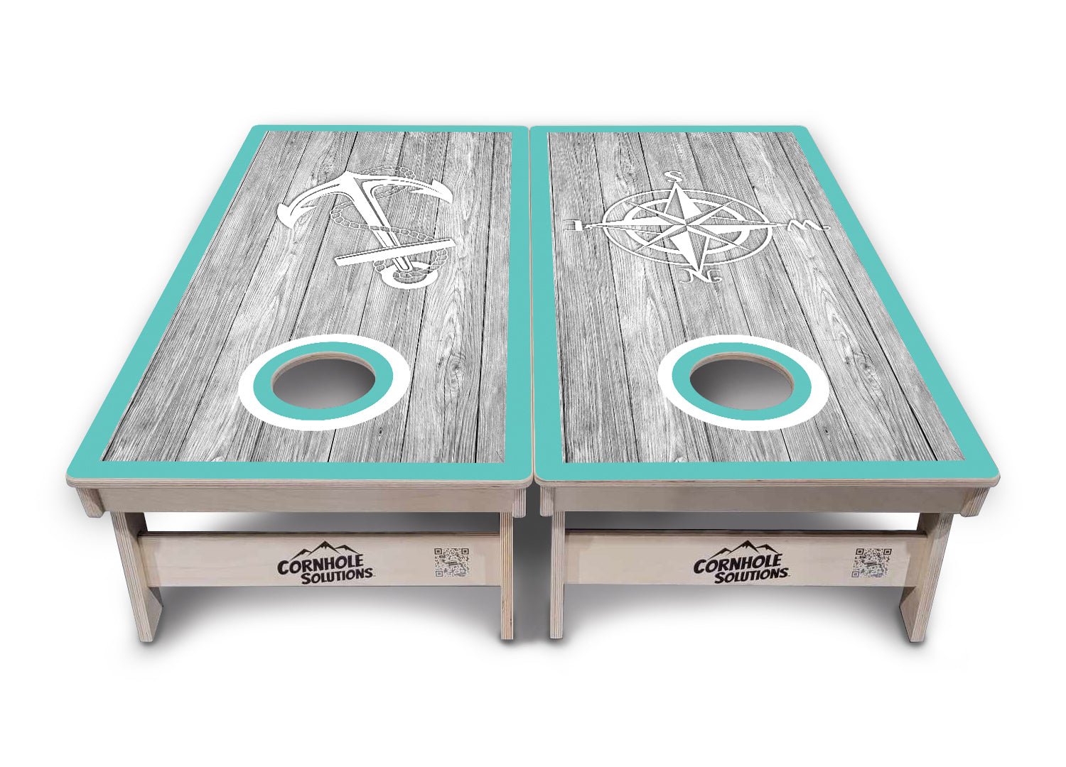 Anchor & Compass Cornhole Boards - Tournament Series