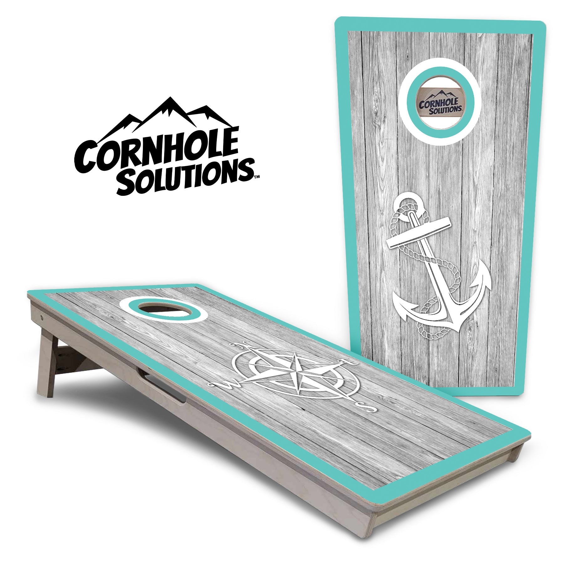 Anchor & Compass Cornhole Boards - Tournament Series