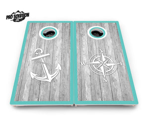 Anchor & Compass Cornhole Boards - Pro Solution Lite Series