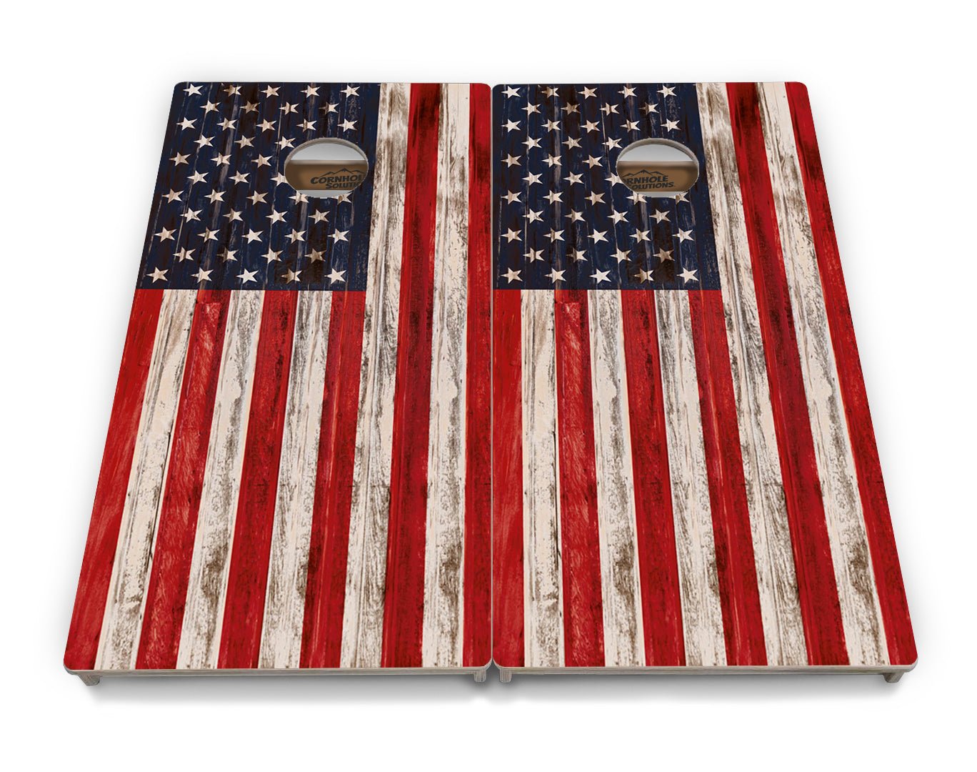 Antique Flag Cornhole Boards - Tournament Series