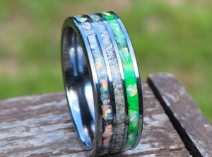 The "Any Meaningful Color" Memorial Ring by Cotton Street Art Company, handmade jewelry detail photo 6
