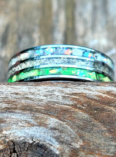 The "Any Meaningful Color" Memorial Ring by Cotton Street Art Company, handmade jewelry detail photo 8