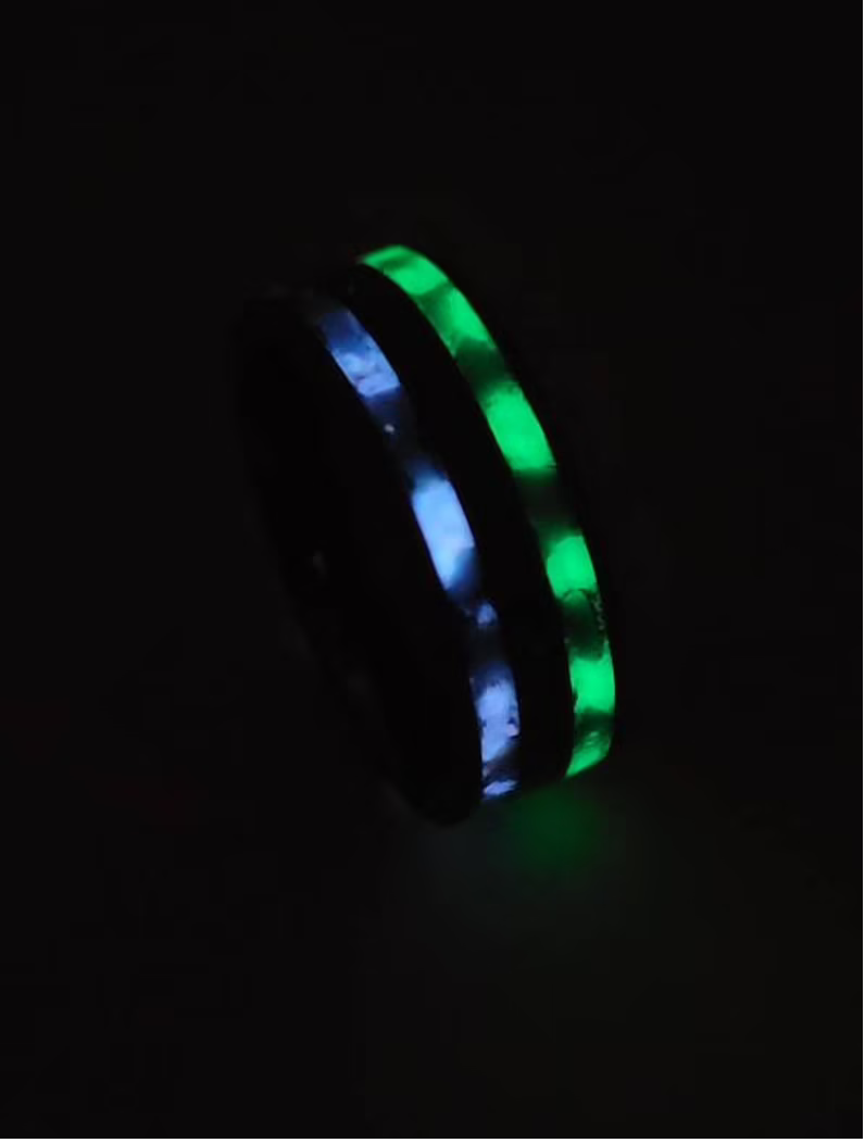 The "Any Meaningful Color" Memorial Ring by Cotton Street Art Company, handmade jewelry detail photo 7