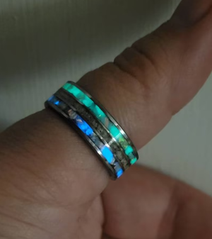 The "Any Meaningful Color" Memorial Ring by Cotton Street Art Company, handmade jewelry detail photo 4