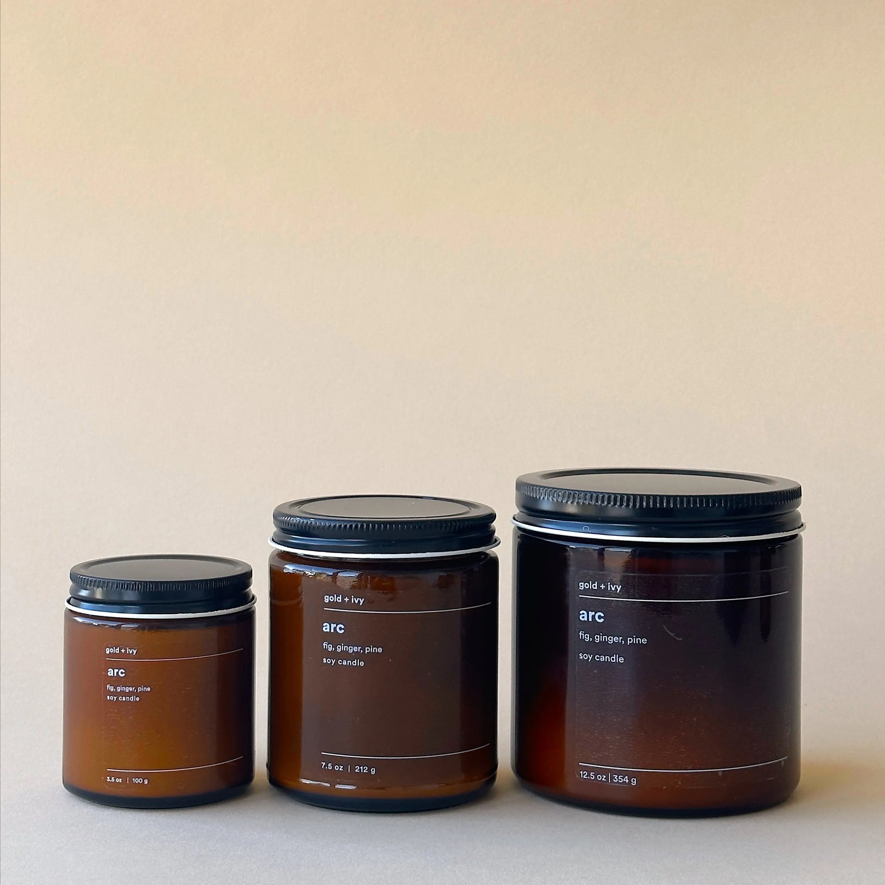 Arc by gold + ivy, scented candle detail photo 3