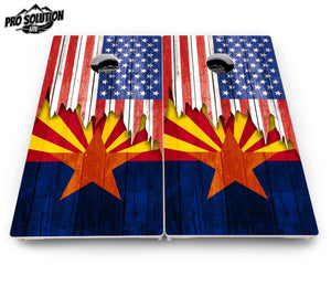 State Flag Designs Alabama to Georgia Cornhole Boards - Pro Solution Lite Series