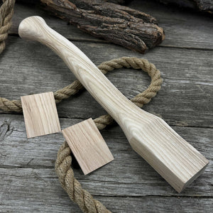 Ash Wood Axe Handle with Red Oak Wedges, 42 cm (16.54 in) by Sharky Forged Steel Tools