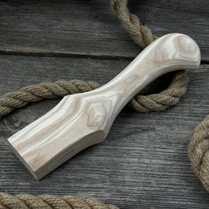Ash Wood Handle for Adze or Axe, 23 cm (9.06 inches) with Red Oak Wedges by Sharky Forged Steel Tools