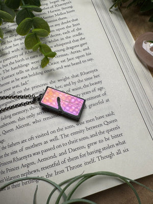 Aura Plated Druzy Agate Necklace by Copper Ashes