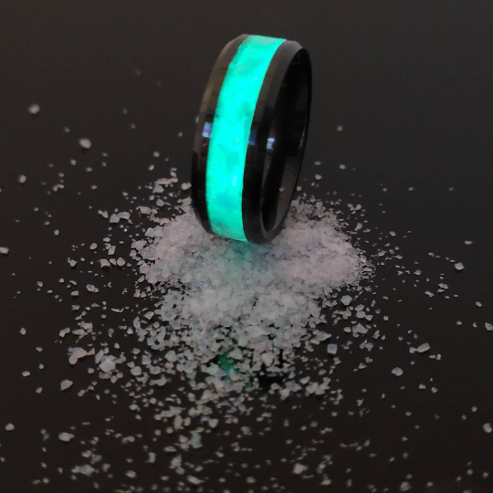Yoda's Wedding Band by Cotton Street Art Company, handmade ring detail photo 3