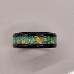 Yoda's Wedding Band by Cotton Street Art Company, handmade ring detail photo 5