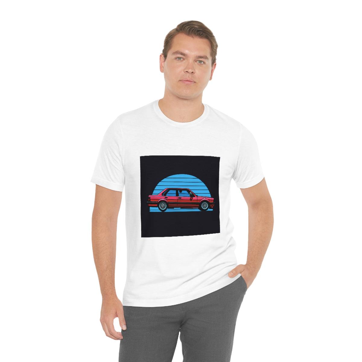vintage style e30 4 door tshirt