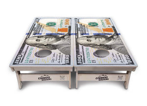$100 Bill Cornhole Boards - Tournament Series