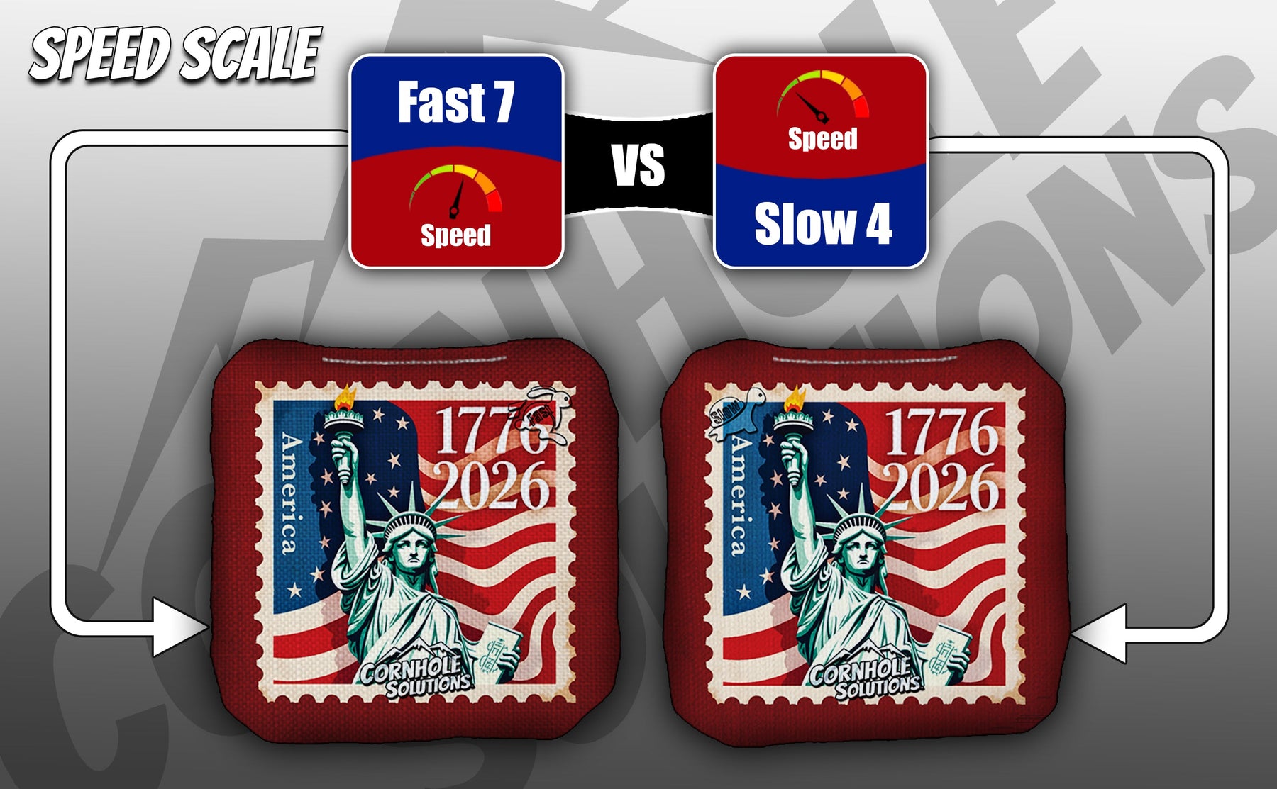 American Stamp Designs - Pro Style REC Cornhole Bags – Regulation 6"x6" – Full Set of 8 by Cornhole Solutions, Southern home decor detail photo 7