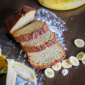 Classic Banana Bread detail view by Two and a Half Irishmen - Traditional Irish Baking