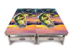 Bass Hole Cornhole Boards - Tournament Series