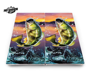 Bass Hole Cornhole Boards - Pro Solution Lite Series