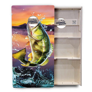 Bass Hole Cornhole Boards - Tournament Series