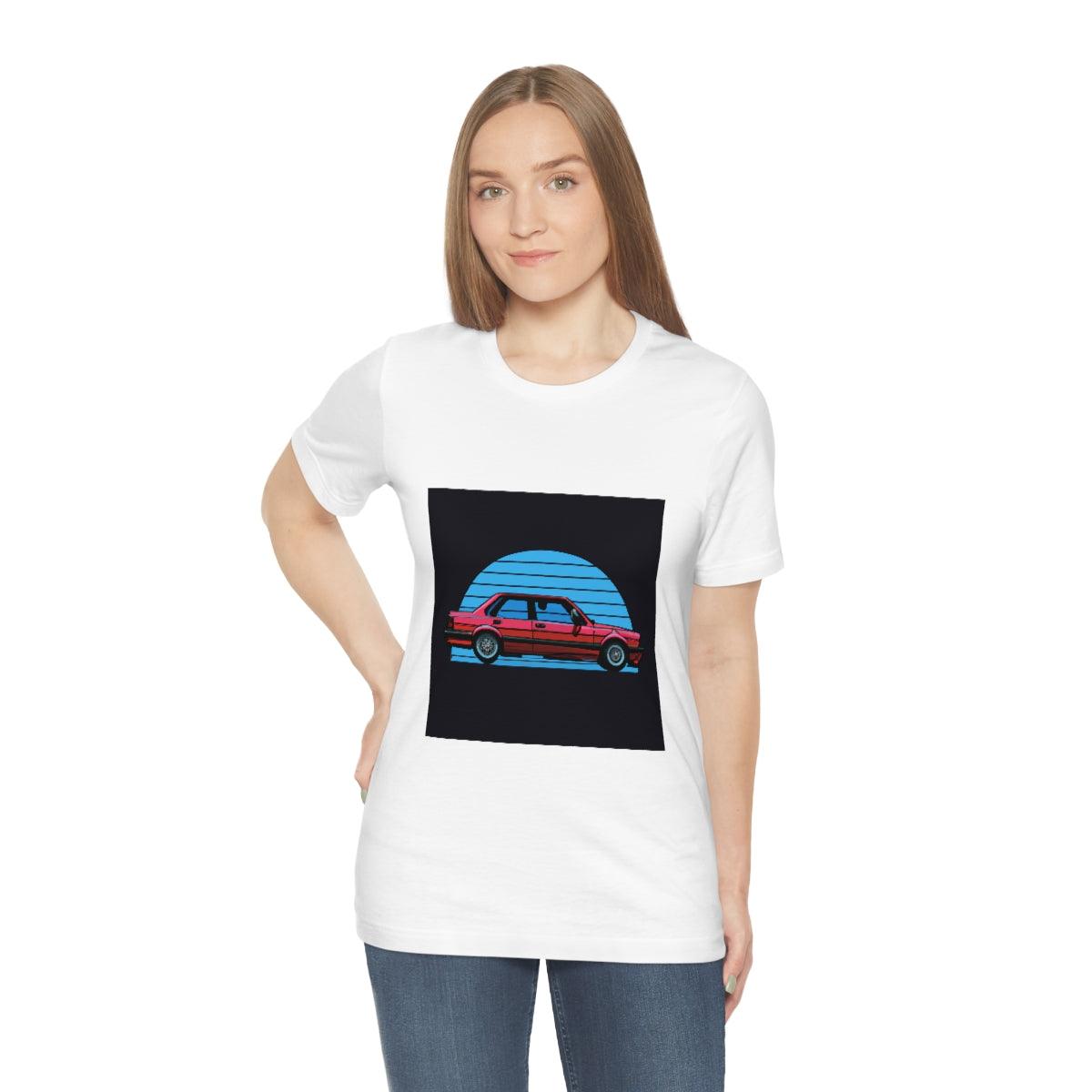 vintage style e30 4 door tshirt