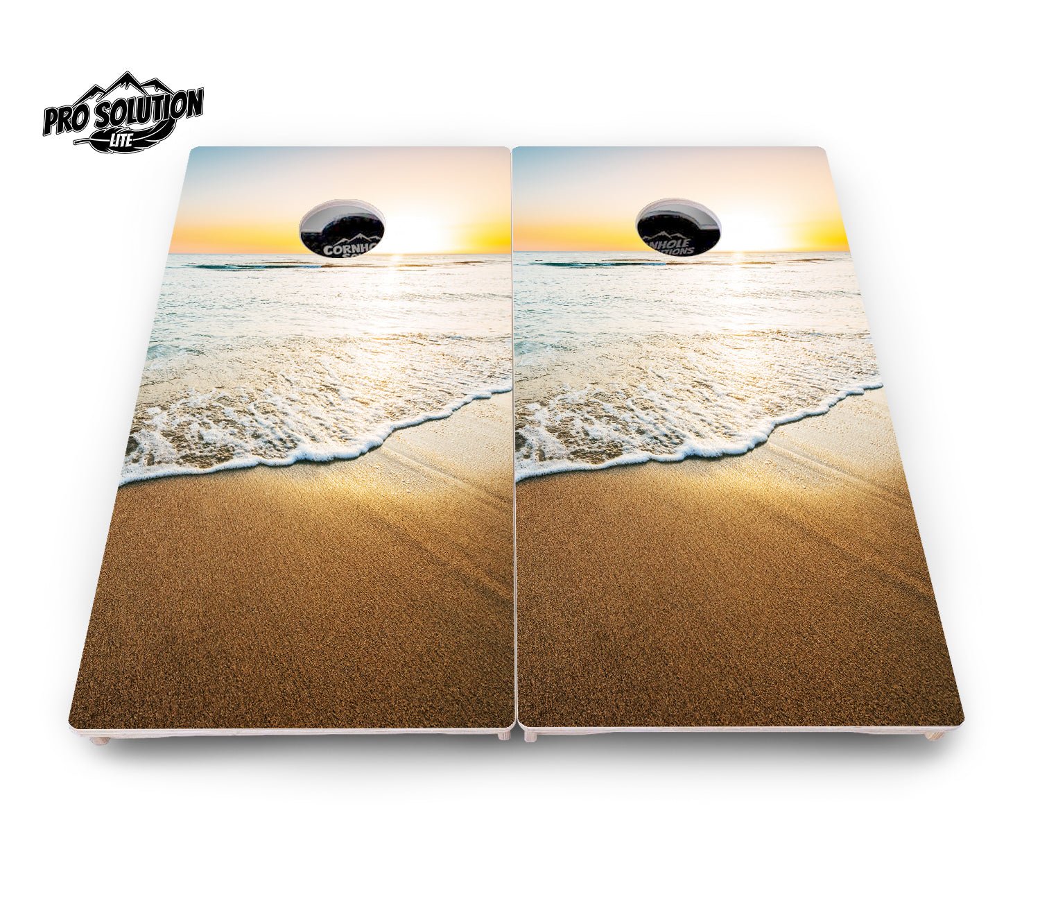 Beach Sunset Cornhole Boards - Pro Solution Lite Series
