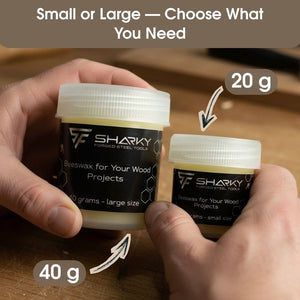 Beeswax Wood Finish – Natural Wood Conditioner for Tool Handles & Carving Projects detail view by Sharky Forged Steel Tools